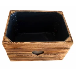 Rustikale GESCHENKEKISTE PERSONALISIERT HOCHBEET Hochzeit Vintage Holzkiste Hochzeitsgeschenk Hölzerner Jahrestag