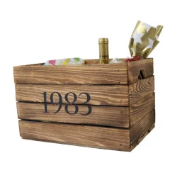 Rustikale Holzkiste mit Jahrgang Personalisiert Geschenkekiste Geburtsjahr Geschenk Geburtstag 1983 1979 1959 1989 2019 2000 1989 1999 1969
