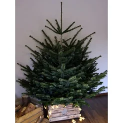 RUSTIKALE WEIHNACHTSBAUMSTÄNDER alte OBSTKISTE Christbaum Ständer aus Holz Weihnachtsdeko Vintage Holzkiste Baumhalter W