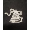 S-AH0001-004 Lace gestickte Anhänger Weihnachten - Handmade - Glocke01