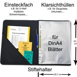 Salamander Zeugnismappe personalisiert | Zeugnismappe | Zeugnismappe mit Namen | Urkundenmappe