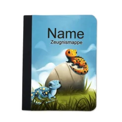 Salamander Zeugnismappe personalisiert | Zeugnismappe | Zeugnismappe mit Namen | Urkundenmappe