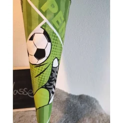SALE Schultüte aus Stoff Fußball 70cm grün