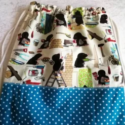 SALE: Turnbeutel für Kinder – Sportbeutel, Wechselwäsche Beutel, Handmade, Motiv fleißige Maulwürfe
