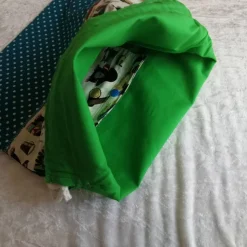 SALE: Turnbeutel für Kinder – Sportbeutel, Wechselwäsche Beutel, Handmade, Motiv fleißige Maulwürfe