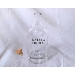 Sandzeremonie Glas mit Holzdeckel Hochzeitsbrauch Windlicht Design Typography