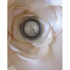 Satin Klammer beige creme Haarklammer Brautschmuck festlich romantisch viktorianisch "Petite Montre" Uhr