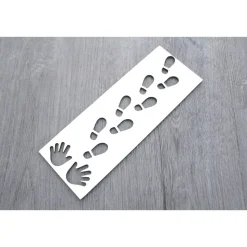 Schablone Wichtelspuren Wichteltür