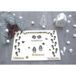 Schablone Wichtelspuren Wichteltür