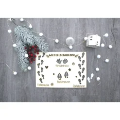 Schablone Wichtelspuren Wichteltür