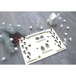 Schablone Wichtelspuren Wichteltür