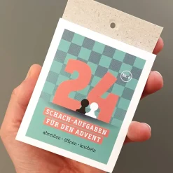Schach-Adventskalender: 24 Matt-Aufgaben in 2 und 3 Zügen für Kinder & Erwachsene