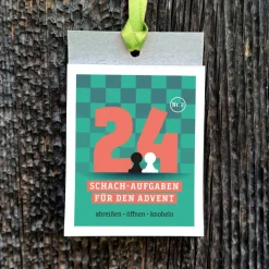 Schach-Adventskalender: 24 Matt-Aufgaben in 2 und 3 Zügen für Kinder & Erwachsene