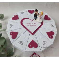 Schachteltorte RINGE WEISS-BEERE Geldgeschenk Torte Hochzeit Geschenkidee