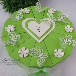 Schachteltorte Torte BUTTERFLY Geldgeschenk MAIGRÜN