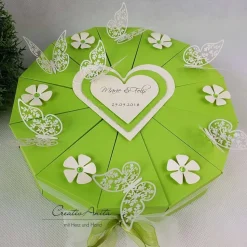 Schachteltorte Torte BUTTERFLY Geldgeschenk MAIGRÜN