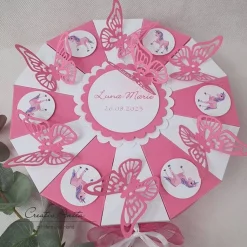 Schachteltorte Torte EINHORN Einschulung Geburtstag Geldgeschenk Gutscheinverpackung