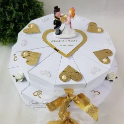 Schachteltorte Torte GOLDENE HOCHZEIT 2stöck.