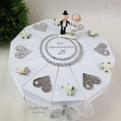 Schachteltorte Torte SILBERHOCHZEIT Geldgeschenk
