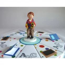 Schachteltorte zur Einschulung, erster Schultag, Geldgeschenktorte 23cm Ø, für einen Jungen