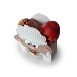 Schaf Mini-Osternest, kleine Geschenkbox als Mini-Osterkörbchen oder Mitbringsel zum Osterfest