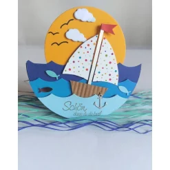 Schaukelkarte, Deko zur Konfirmation, Kommunion, Firmung, Taufe