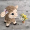 Schäfchen Berta – handgehäkeltes Amigurumi Schaf – Kuscheltier aus Plüschgarn – ca. 22 cm – Handmade