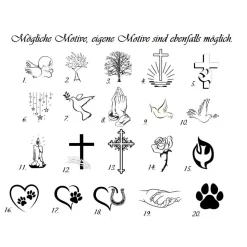 Schieferkreuz 30x20cm personalisiert mit Wunschgravur – Gedenkkreuz & Grabschmuck für Urnengrab, Baumgrab, Grabkreuz