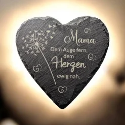 Schieferplatte, Gedenkstein , Grabschmuck personalisiert, Gedenktafel, ab 20cm