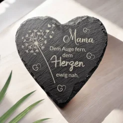 Schieferplatte, Gedenkstein , Grabschmuck personalisiert, Gedenktafel, ab 20cm