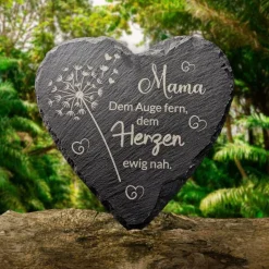 Schieferplatte, Gedenkstein , Grabschmuck personalisiert, Gedenktafel, ab 20cm