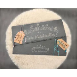 Schiefertafel frohe Weihnachten