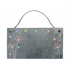 Schiefertürschild Familie personalisiert – Handgemachtes Namensschild als Geschenk zur Hochzeit, Einzug & Geburtstag