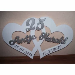 Schild für Girlandezur Hochzeit, Silberhochzeit, Goldene Hochzeit