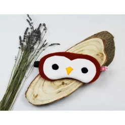 Schlafmaske, Schlafbrille Eule aus Fleece Augenbinde Frauen Kinder Augenmaske Reisemaske Männer