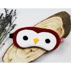 Schlafmaske, Schlafbrille Eule aus Fleece Augenbinde Frauen Kinder Augenmaske Reisemaske Männer