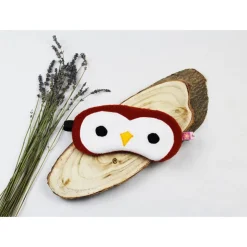 Schlafmaske, Schlafbrille Eule aus Fleece Augenbinde Frauen Kinder Augenmaske Reisemaske Männer