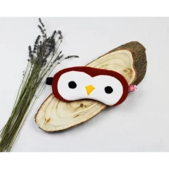 Schlafmaske, Schlafbrille Eule aus Fleece Augenbinde Frauen Kinder Augenmaske Reisemaske Männer