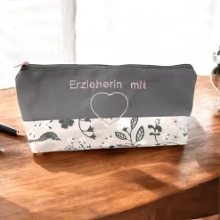 Schlampermäppchen "Erzieherin mit Herz", Federmäppchen, Stifte Mäppchen