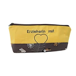 Schlampermäppchen "Erzieherin mit Herz", Federmäppchen, Stifte Mäppchen