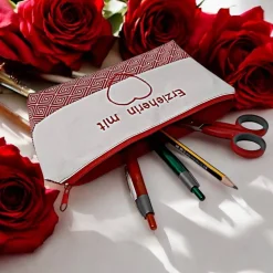 Schlampermäppchen "Erzieherin mit Herz", Federmäppchen, Stifte Mäppchen