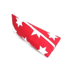 Schlampermäppchen, Federmäppchen rot mit Sterne dreieckig