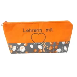 Schlampermäppchen "Lehrerin mit Herz", Federmäppchen, Stifte Mäppchen