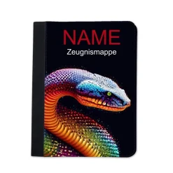 Schlange Zeugnismappe personalisiert | Zeugnismappe | Zeugnismappe mit Namen | Urkundenmappe