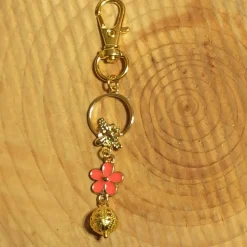 Schl.-Anhänger „Blume“ mit/ohne Namen personalisierbar