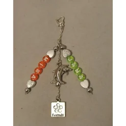 Schl.-Anhänger “Friends/Delphin“ mit/ohne Namen personalisierbar