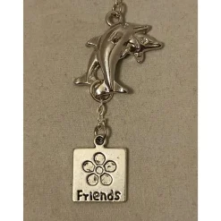 Schl.-Anhänger “Friends/Delphin“ mit/ohne Namen personalisierbar