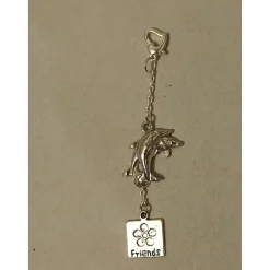 Schl.-Anhänger “Friends/Delphin“ mit/ohne Namen personalisierbar