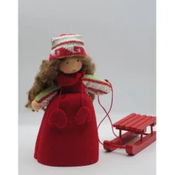 Schlittenmädchen - Blumenkind - Jahreszeitentisch - Waldorf Art - Art.Nr. WI16