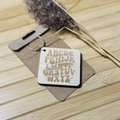 Schlüsselanhänger - ABC - Valentinstag - Liebe - Holz